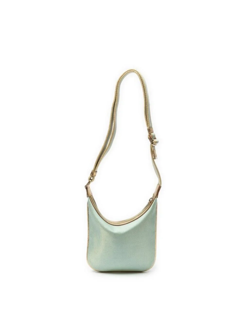 Gucci Small Web Pop Hobo Turquoise Gold Canvas